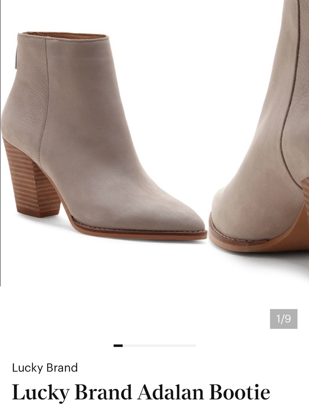 Lucky Brand LK-Adalan Citadel Leather Women Boots in size 6M